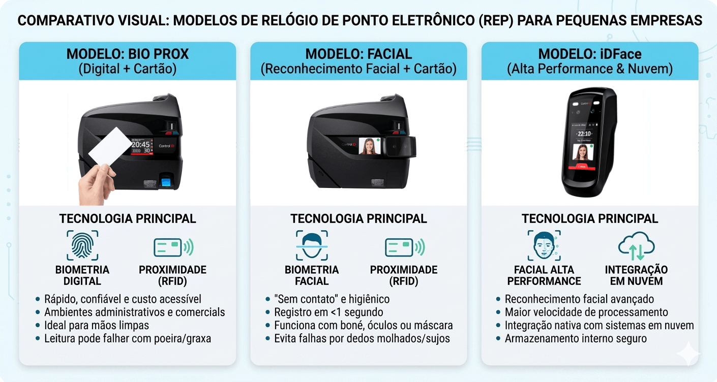Tipos de relógios de ponto para pequenas empresas ()