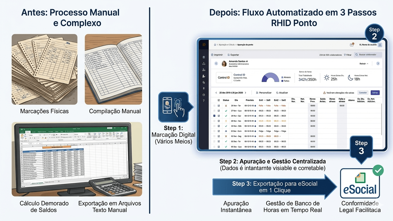 fluxo automatizado em passos RHID ()