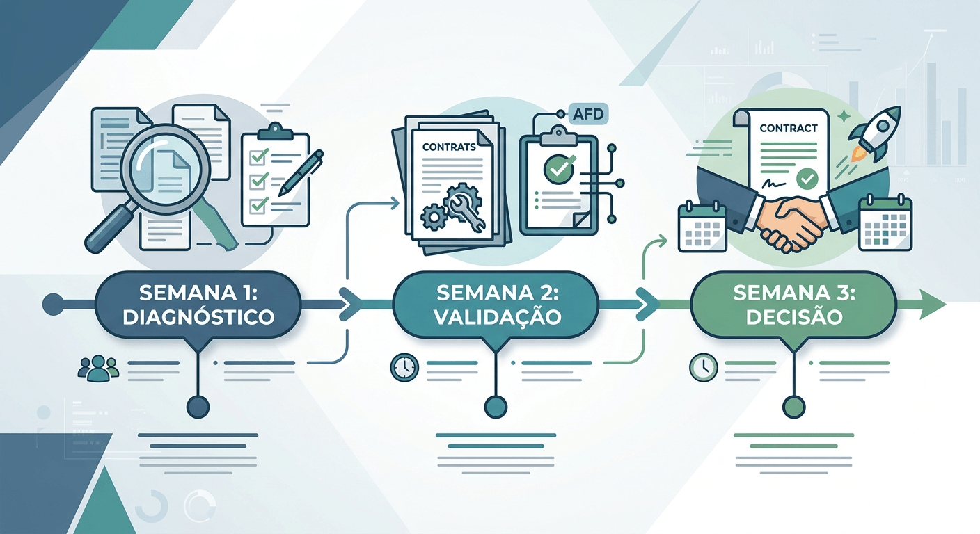 fluxo de decisão para sistema de ponto ()