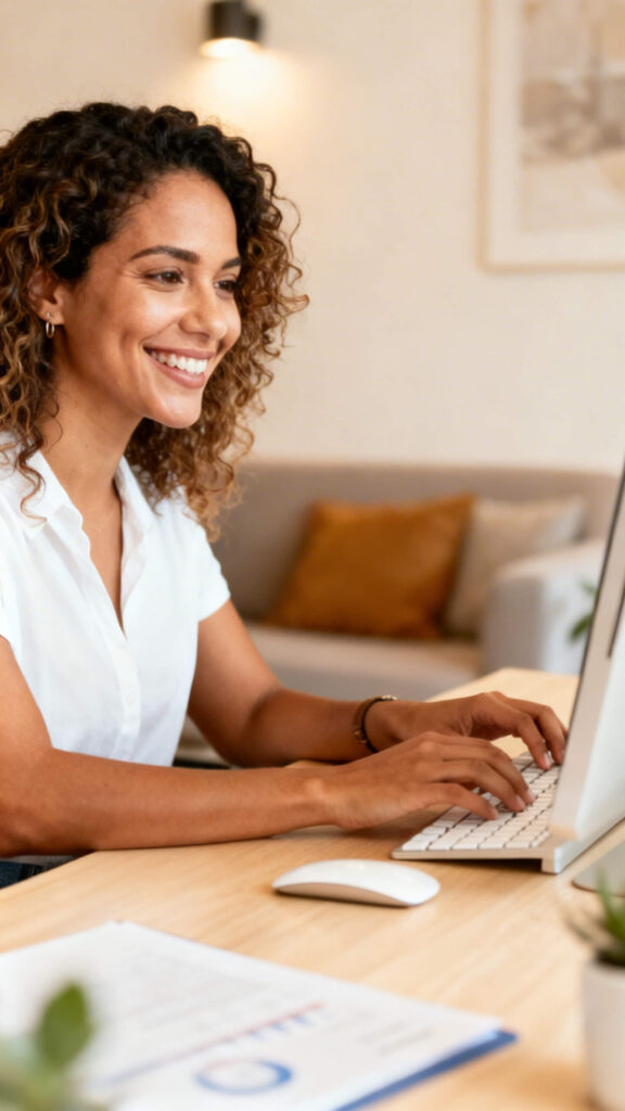 profissional de RH e DP com sistema de controle de ponto