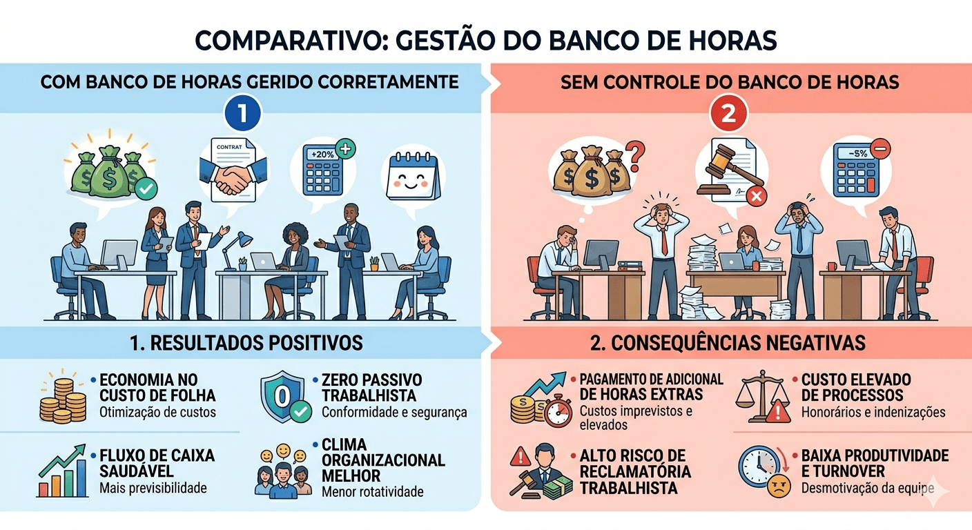 sem controle de banco de horas