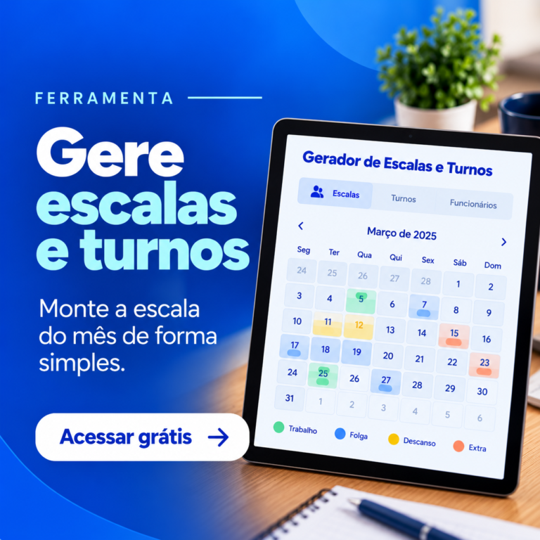 Gerador de escalas e turnos