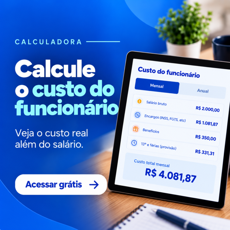 Calculadora de custo do funcionário
