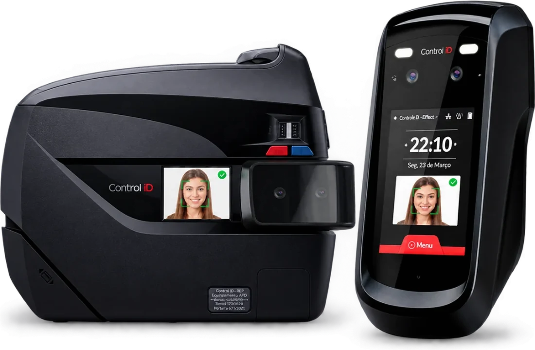 Relógios de ponto Control iD com reconhecimento facial